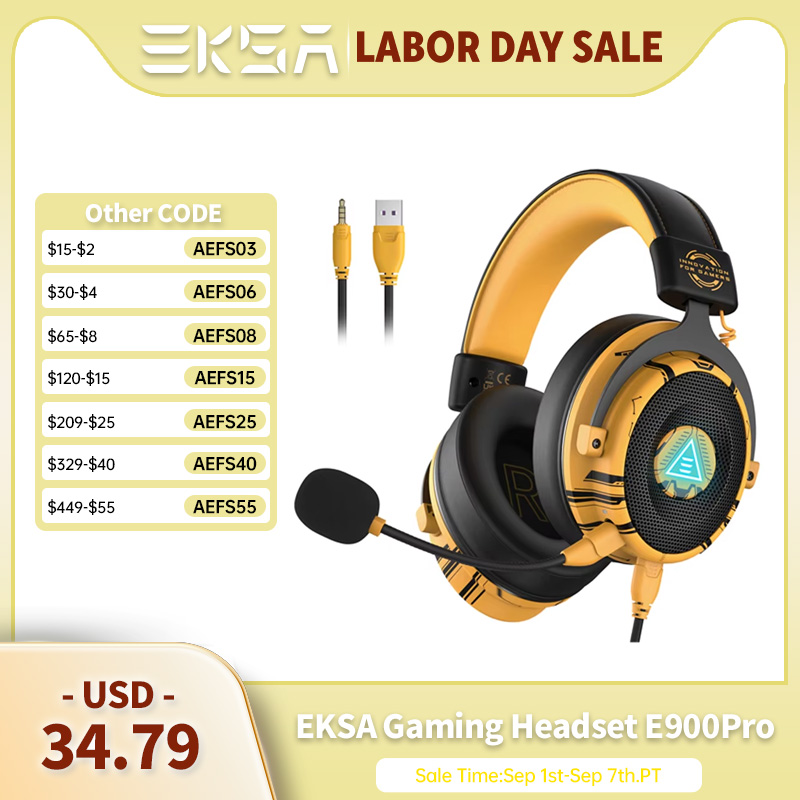 Gaming Headset 7.1 - EKSA E900 Pro Gaming Headphones 7.1