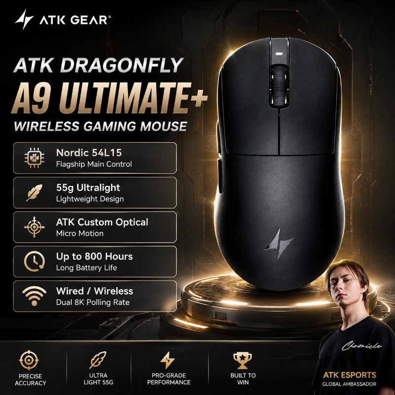 Ultimate Esports Gaming - ATK Dragonfly A9 Ultimate+ Gaming Mouse