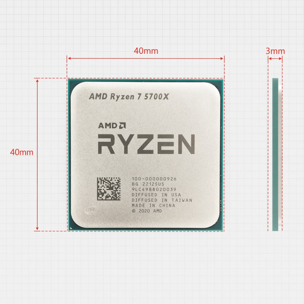 7NM AMD Ryzen 7 5700X AM4 CPU  - đánh giá và giá Amd Cpu Ryzen 7