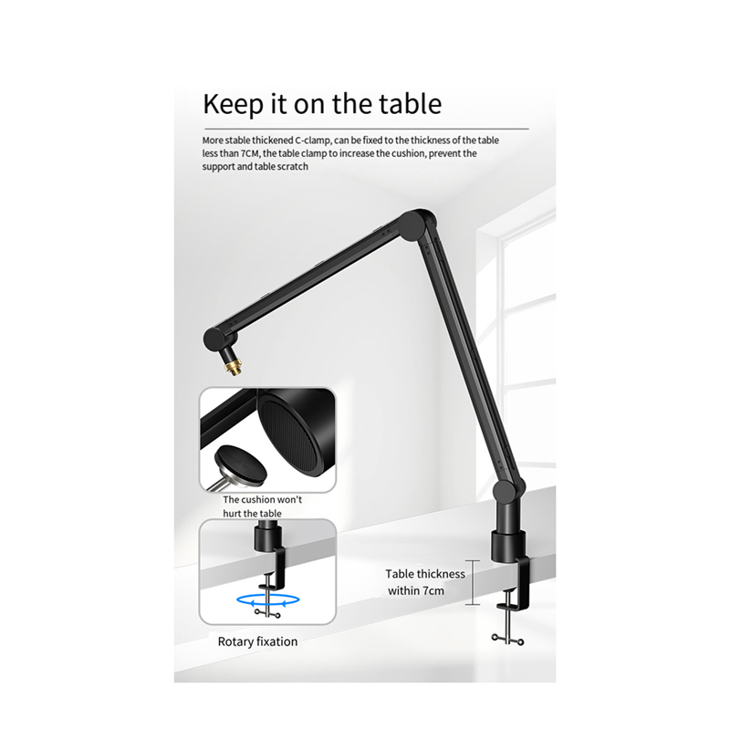 360 Degree Adjustable Micropho - đánh giá và giá Microphone Arm Boom