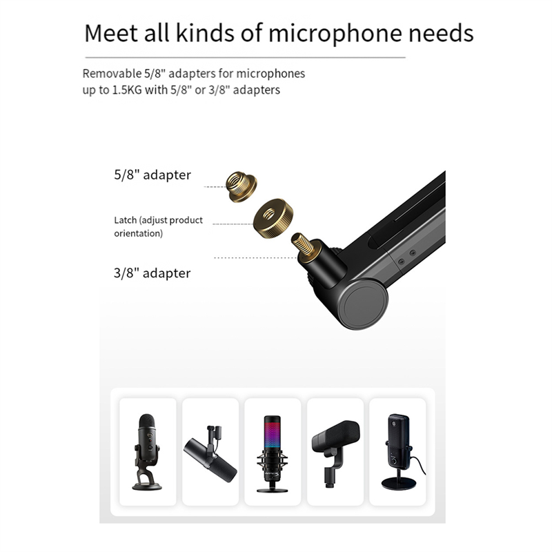 360 Degree Adjustable Micropho - đánh giá và giá Microphone Arm Boom