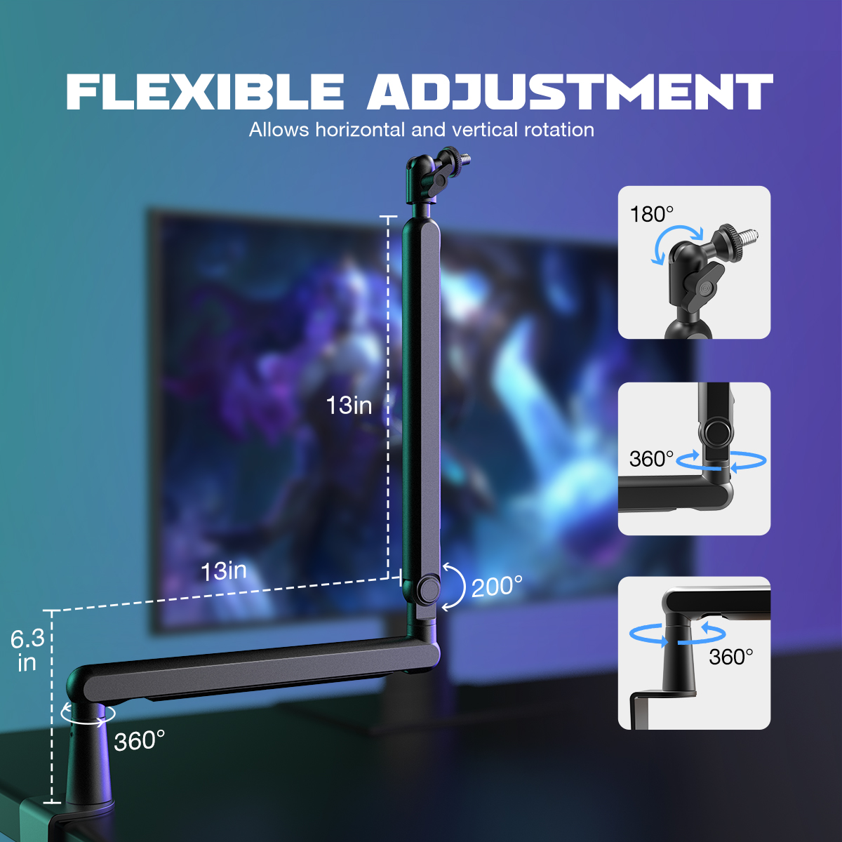 FIFINE Ampligame Microphone Bo - đánh giá và giá Microphone Arm Boom