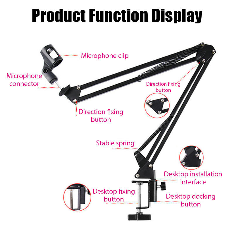 Professional Flexible Desktop  - đánh giá và giá Microphone Arm Boom