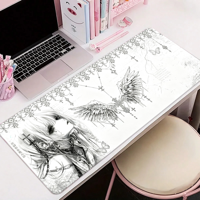 Leather Mousepad Black White A - đánh giá và giá Esports Gaming Mousepad