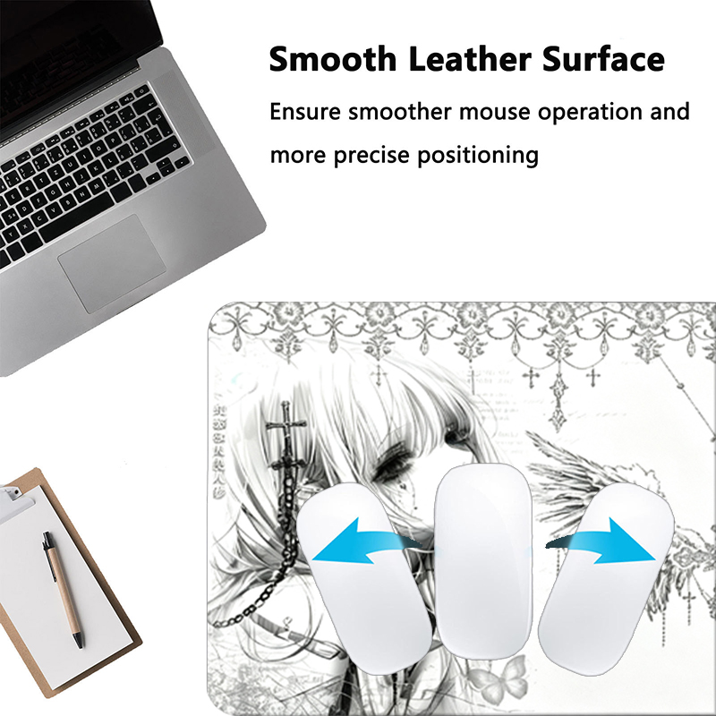 Leather Mousepad Black White A - đánh giá và giá Esports Gaming Mousepad