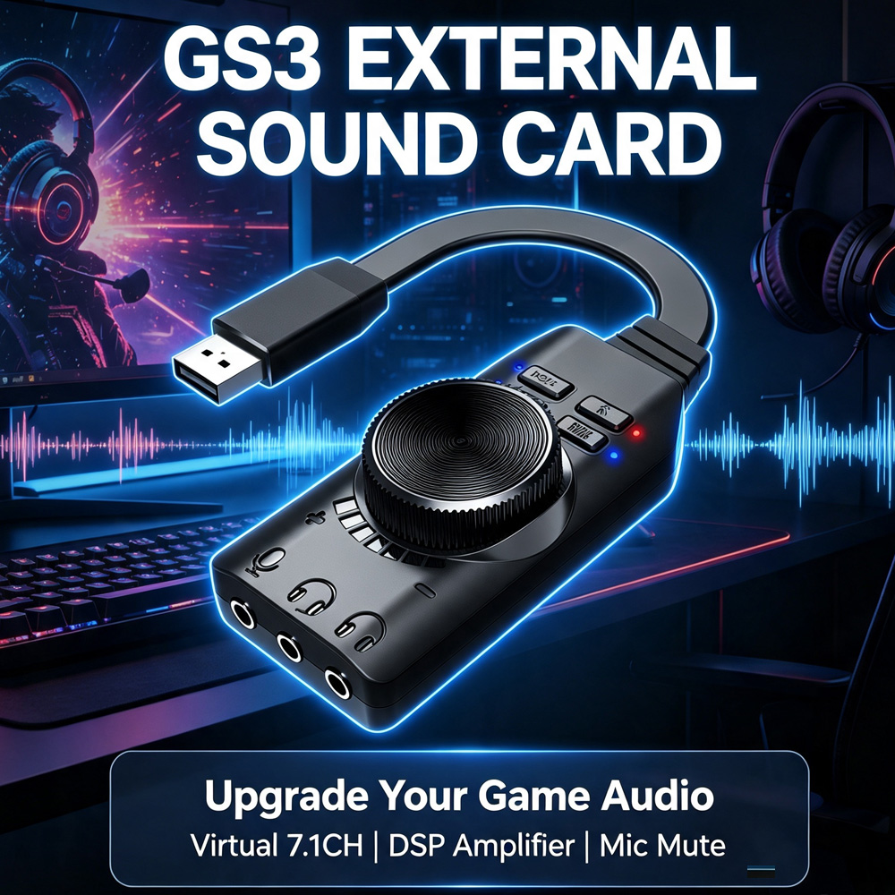 3.5mm 7.1 Channel USB Adapter  - đánh giá và giá Gaming Headset 7.1